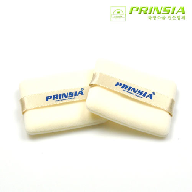 Bông phấn vuông màu trắng Prinsia 2P